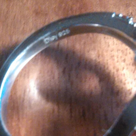 Moroccan Rose and Mozambique Garnet Trinity Twilight Sterling Silver Ring-Size 7 - Picture 10 of 16